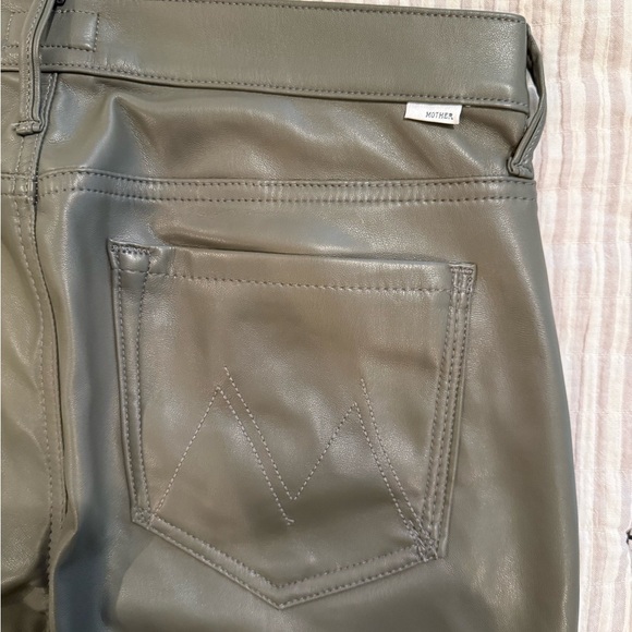 MOTHER Olive vegan leather jeans EUC 30 - Picture 8 of 8